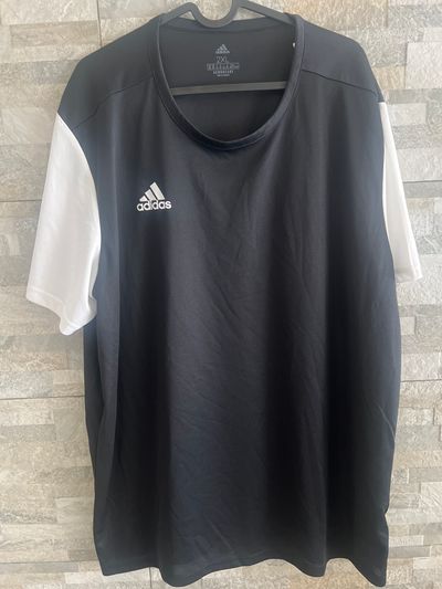 Adidas Black And White Sports T-Shirt