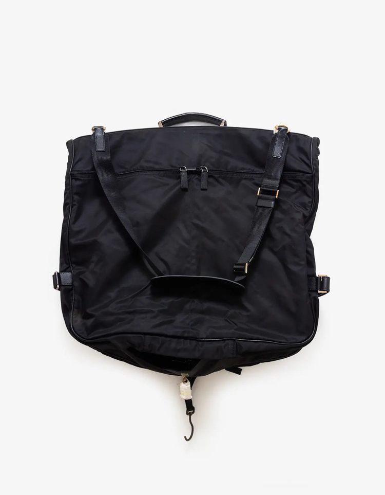 Prada Tessuto Nylon & Saffiano Leather Tri-Fold Garment Bag image 1