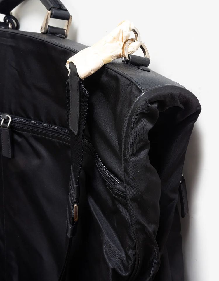 Prada Tessuto Nylon & Saffiano Leather Tri-Fold Garment Bag image 3