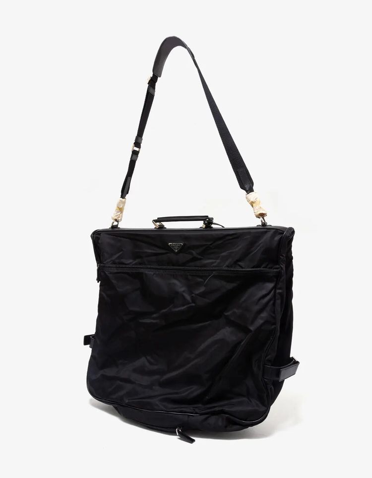 Prada Tessuto Nylon & Saffiano Leather Tri-Fold Garment Bag image 6