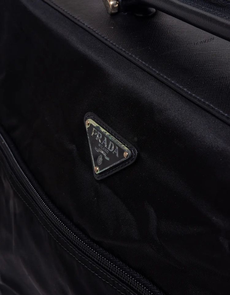 Prada Tessuto Nylon & Saffiano Leather Tri-Fold Garment Bag image 8