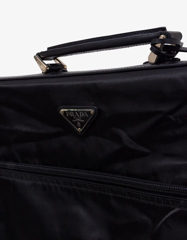 Prada Tessuto Nylon & Saffiano Leather Tri-Fold Garment Bag image 11