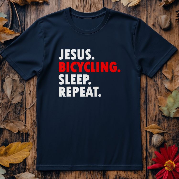 Cycling Jesus T-shirt image 4