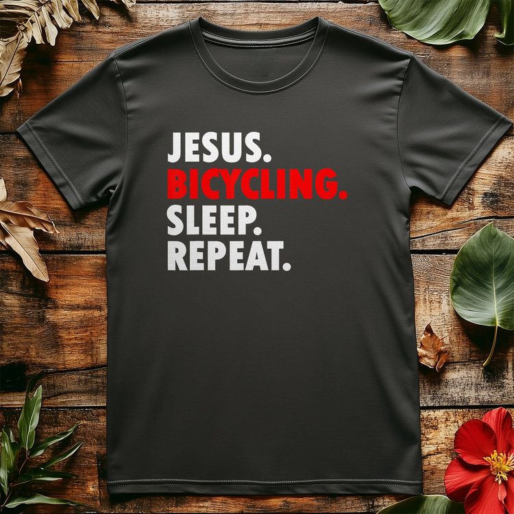 Cycling Jesus T-shirt image 1