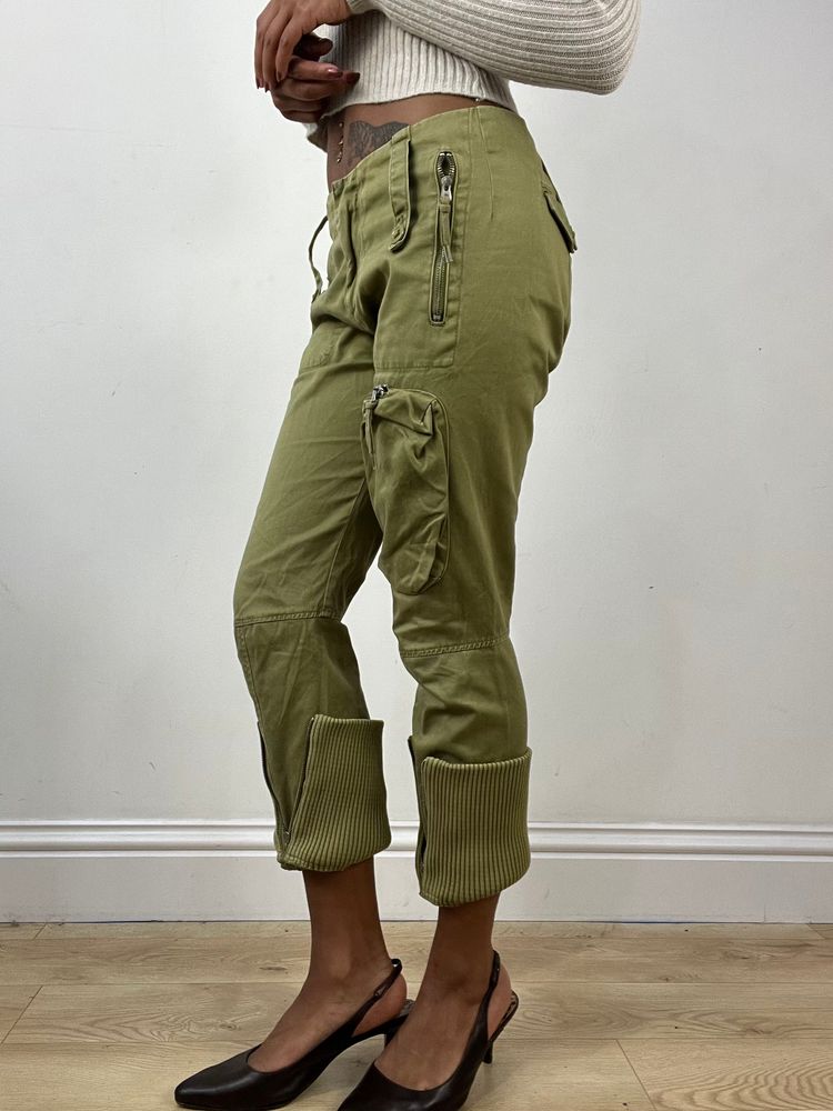 vintage edit thirty-four | small green miss sixty cargo trousers 7