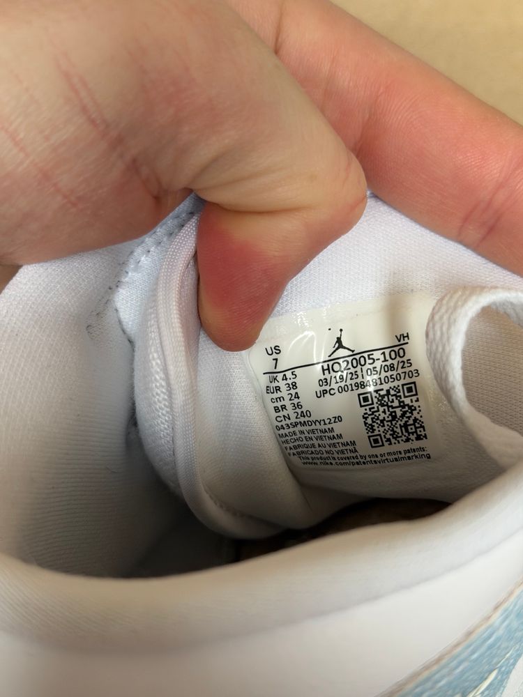 Nike Air Jordan 1 Mid Sneakers jeans błękit biały  image 5