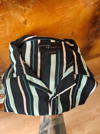 Common Kollectiv xl wiskoza shortsleeve Striped Shirt 54x75cm