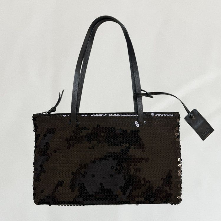 Miu Miu MIU MIU black sequin tote bag product image