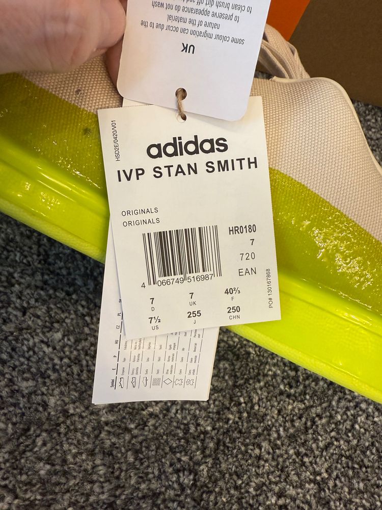 IVY PARK x adidas Stan Smith – White/Green – UK 8 – NWT image 3