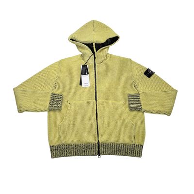 Stone Island Yellow UV Reactive Knit Special Process Hoodie