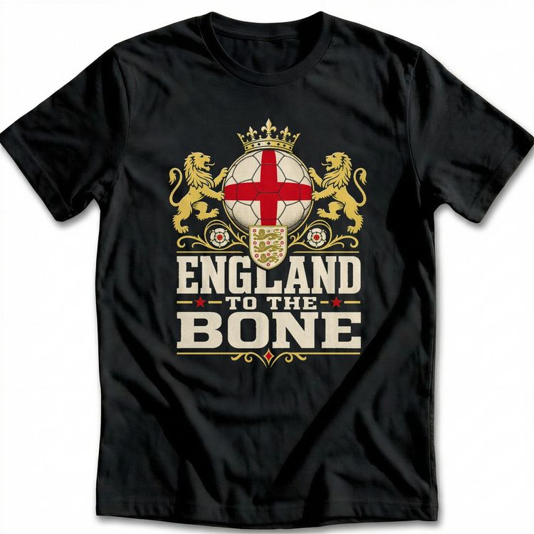 England To The Bone Football T-Shirt AU 5