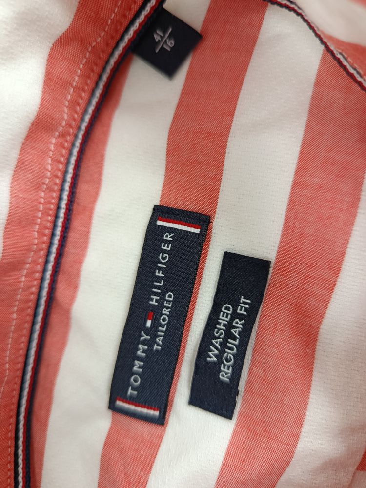 Tommy Hilfiger Tailored Washed Regular Fit Striped Shirt 7