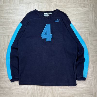 Puma 2000's v-neck ribbed pullover sweatshirt (S)