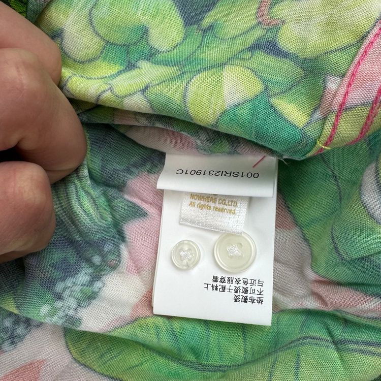 BAPE x Monkey 47 Open Short Sleeve Shirt Pink Green image 9