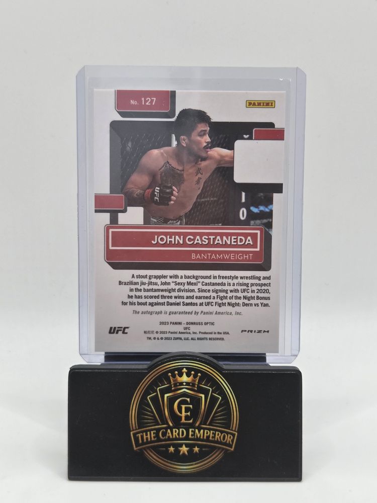John Castaneda (Bantamweight) Autographed Card Donruss UFC 2023 obraz 2
