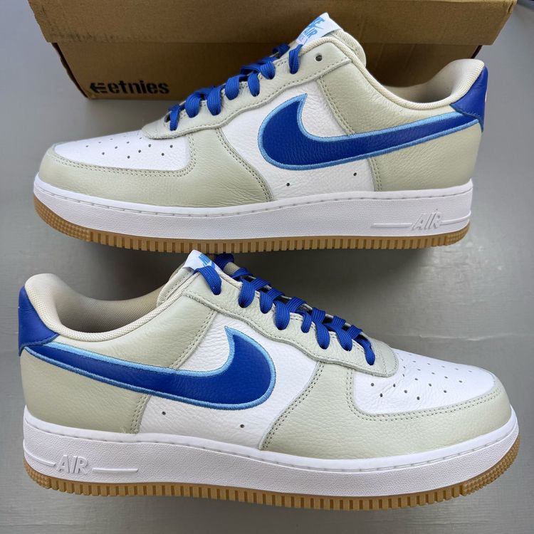 Immagine di Nike Air Force 1 Size UK 10 Low By You White Blue Gum Men's Trainers HF0659-900 1