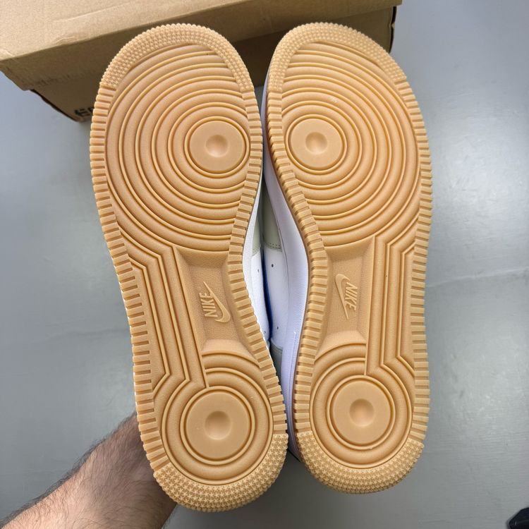 Immagine di Nike Air Force 1 Size UK 10 Low By You White Blue Gum Men's Trainers HF0659-900 8