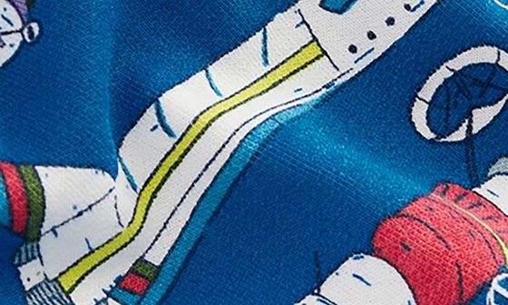 Mini Boden Kids Satellite Print Cotton Sweatshirt In Blue imagen 2