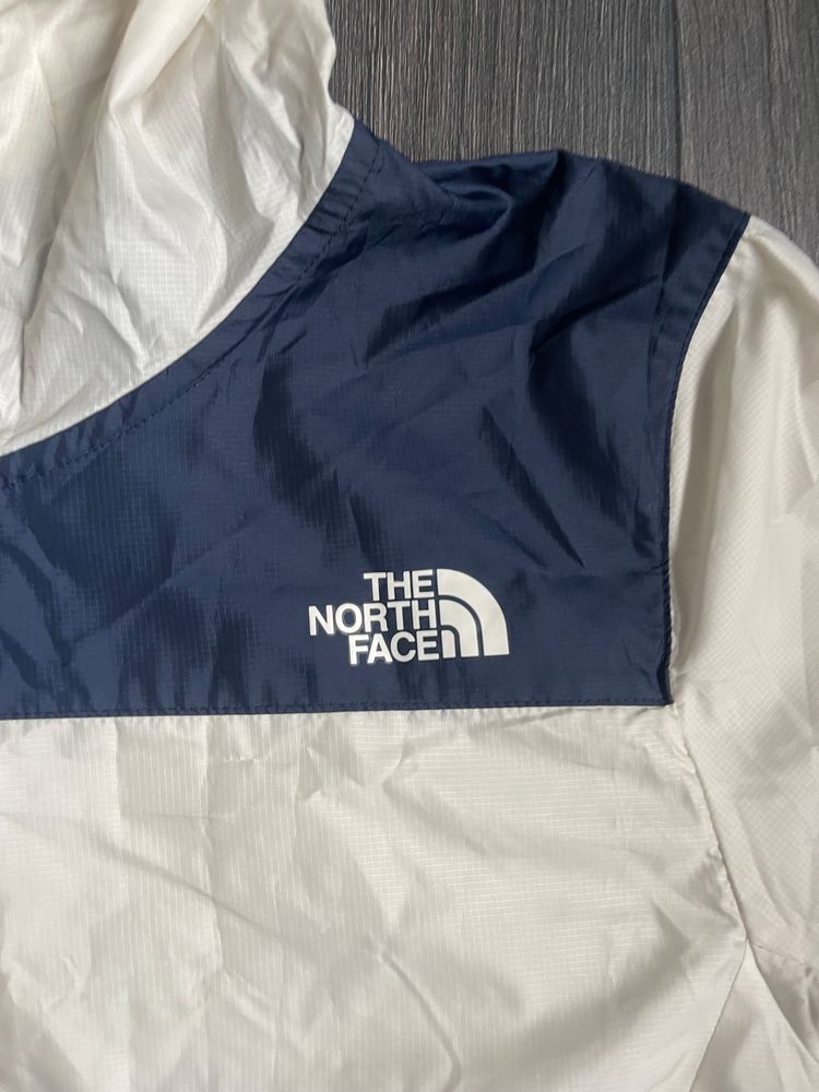 Cream and Navy North Face Windbreaker image 2