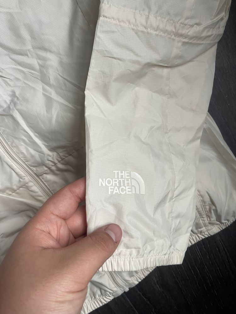 Cream and Navy North Face Windbreaker image 3