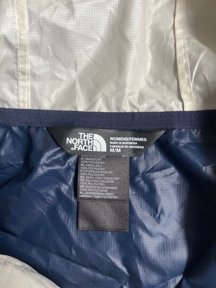 Cream and Navy North Face Windbreaker image 4