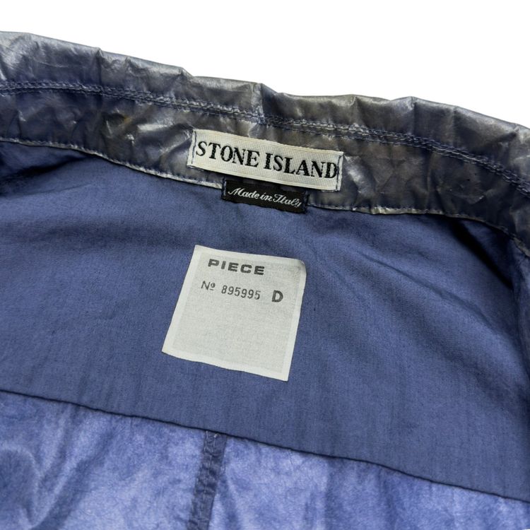 S/S 2000 Stone Island Microfelt Transparent Cover Jacket - Blue/Silver image 3