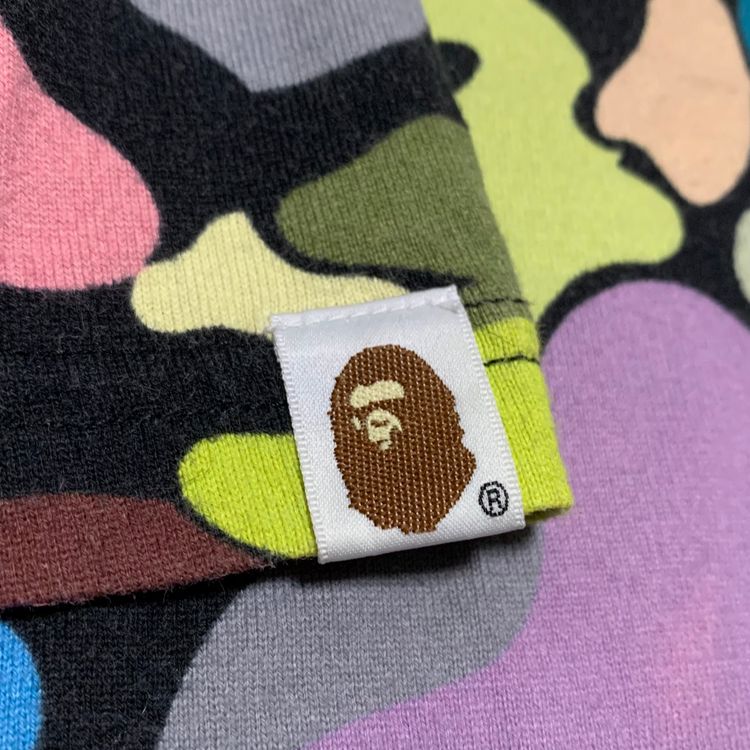 Bape Large Ultimate Multi Camo College Black Tee A Bathing Ape imagen 8