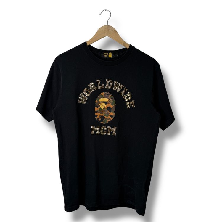a bathing ape x MCM T-shirt Black, medium