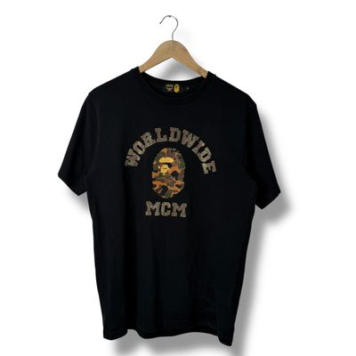 a bathing ape x MCM T-shirt Black, medium