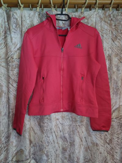 Adidas Red Zip-Up Jacket