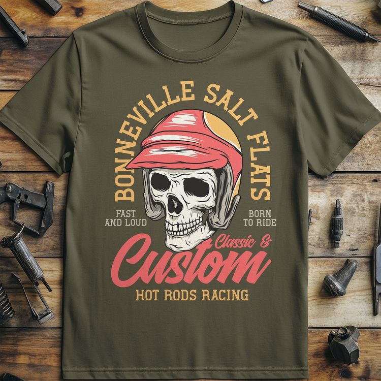 Hot Rod Racing Skull T-Shirt image 4
