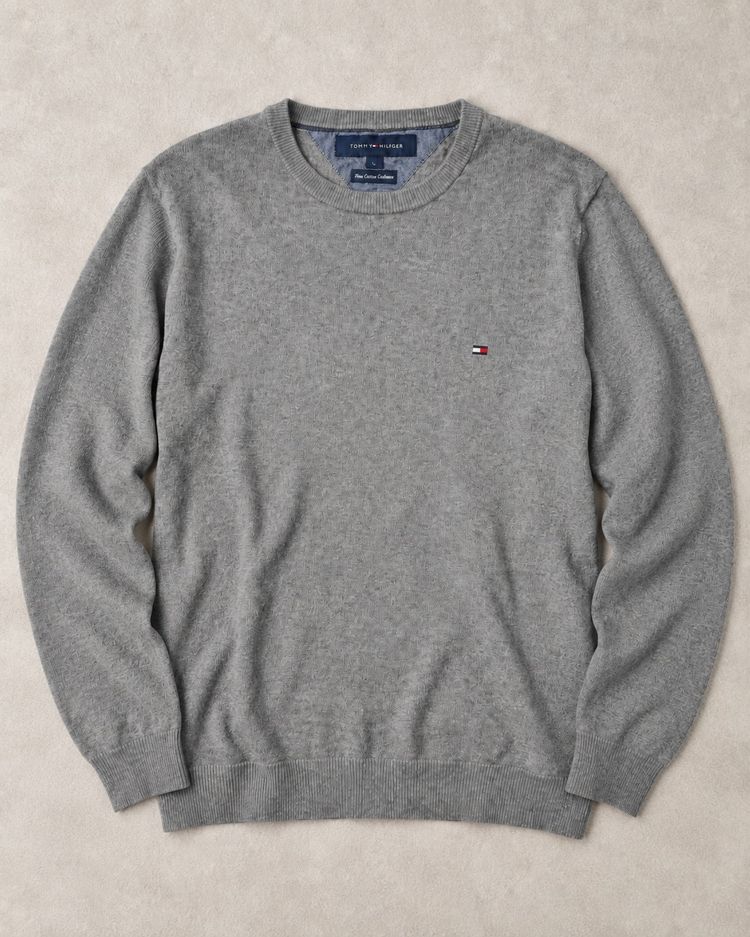 Immagine di Tommy Hilfiger Grey Pima Cotton Cashmere Sweater 3