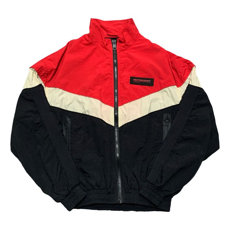 Represent Medium Track Jacket Black Red 2018