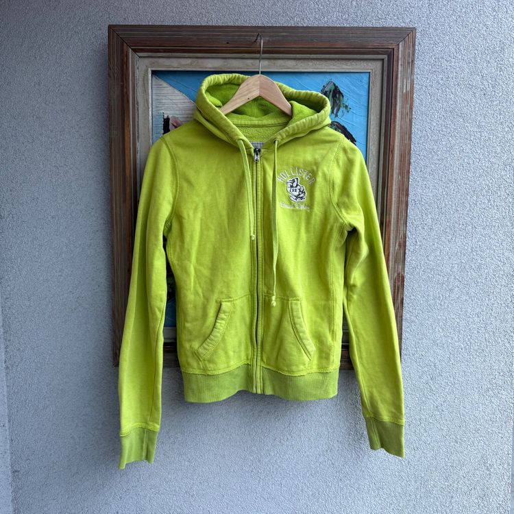 Hollister Green Zip-Up Hoodie