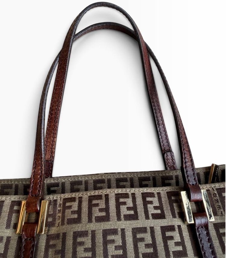 Vintage Fendi Zucchino FF Monogram Small Tote Bag image 13