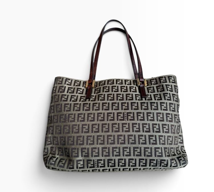 Vintage Fendi Zucchino FF Monogram Small Tote Bag image 18