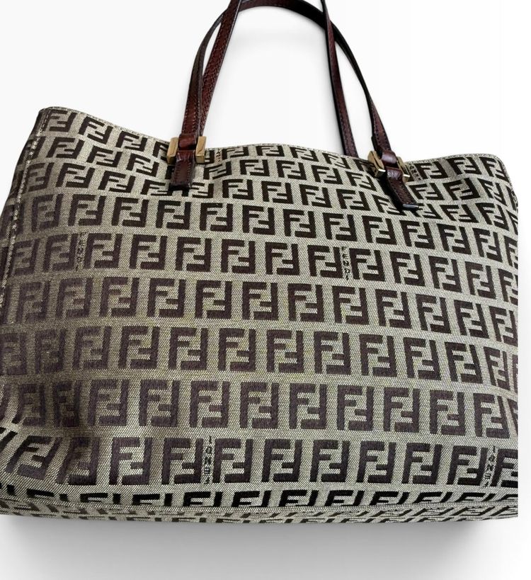 Vintage Fendi Zucchino FF Monogram Small Tote Bag image 19