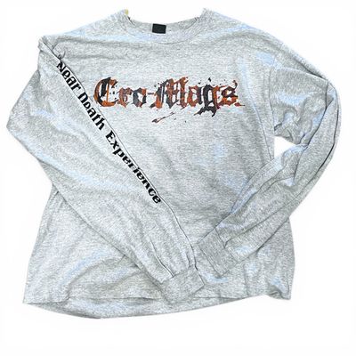 Cro mags- Grey Long Sleeve Shirt With Graphic Print