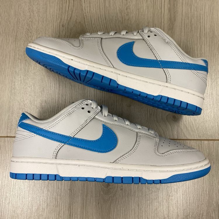 Size 7.5 - Nike Dunk Low Retro Trainers Pure Platinum Blue DV0831-001