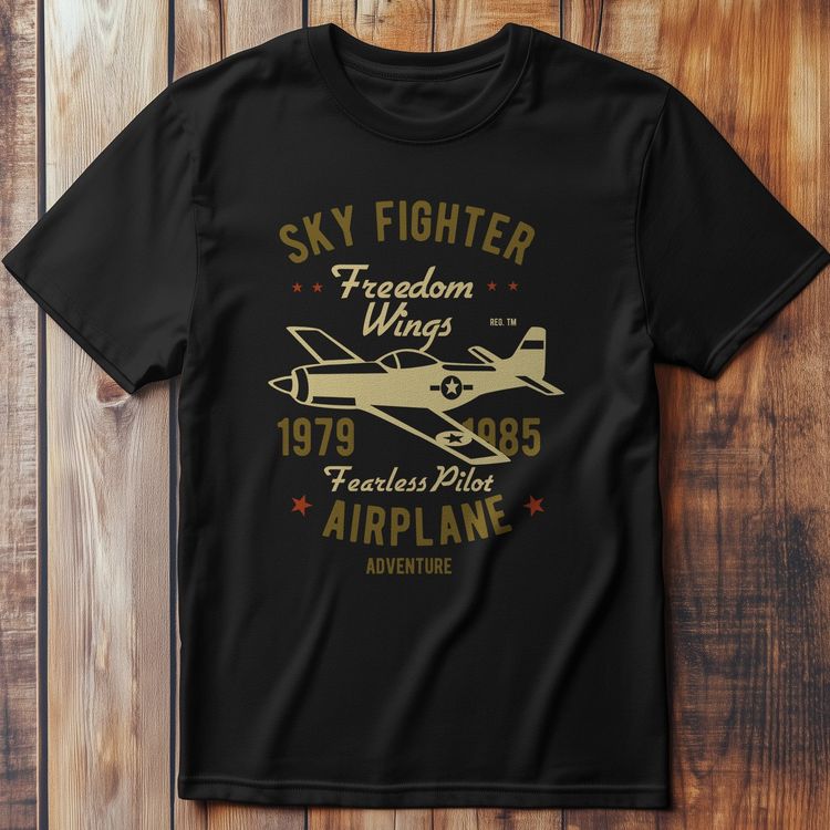 Sky Fighter Fearless Pilot T-Shirt AU