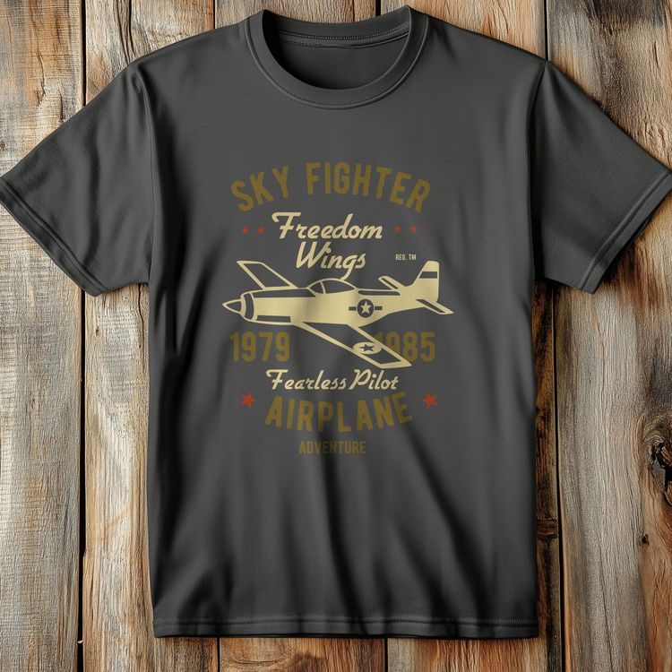 Sky Fighter Fearless Pilot T-Shirt AU 4
