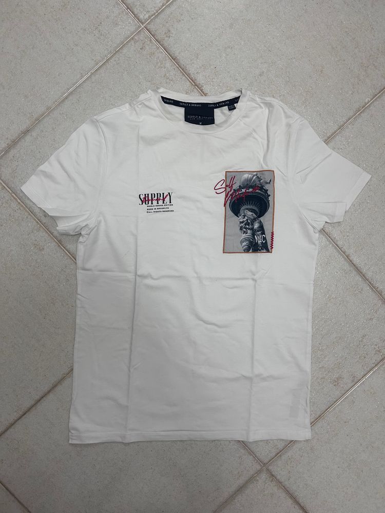 Supply & Demand White Graphic T-Shirt image 2