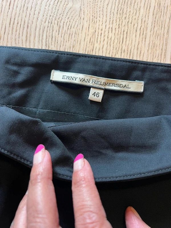 Erny Van Reijmersdal – Asymmetric 100% Wool Skirt – Sculptural Draped – Dutch Designer Archive obraz 8