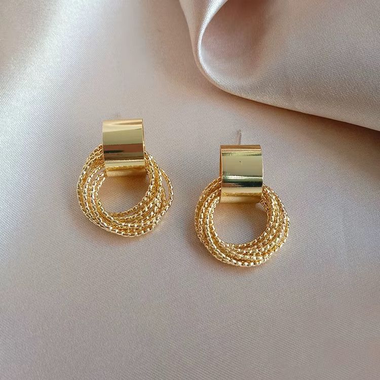 Gold-Tone Hoop Earrings image 1