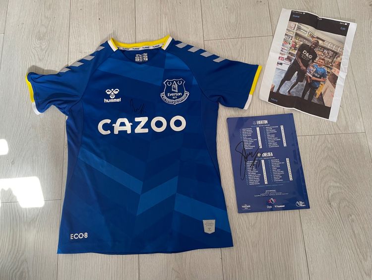 Hummel Signed everton shirt and signed booklet ( abdouli doucore ) product image