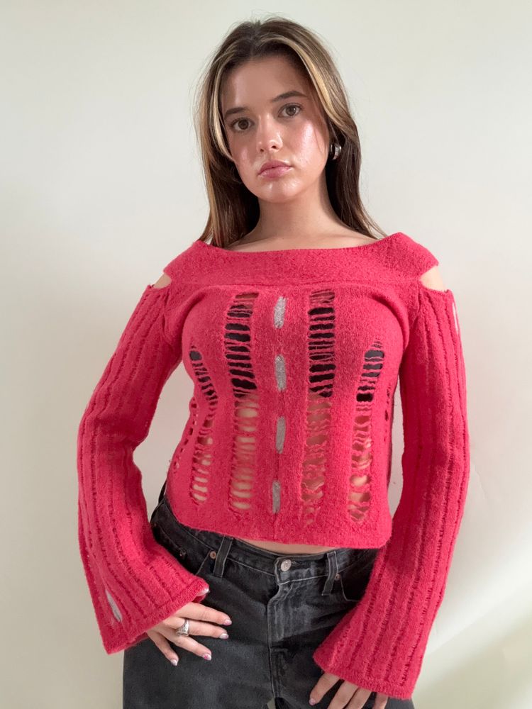 Immagine di Firetrap Wool Distressed Jumper (M) 5