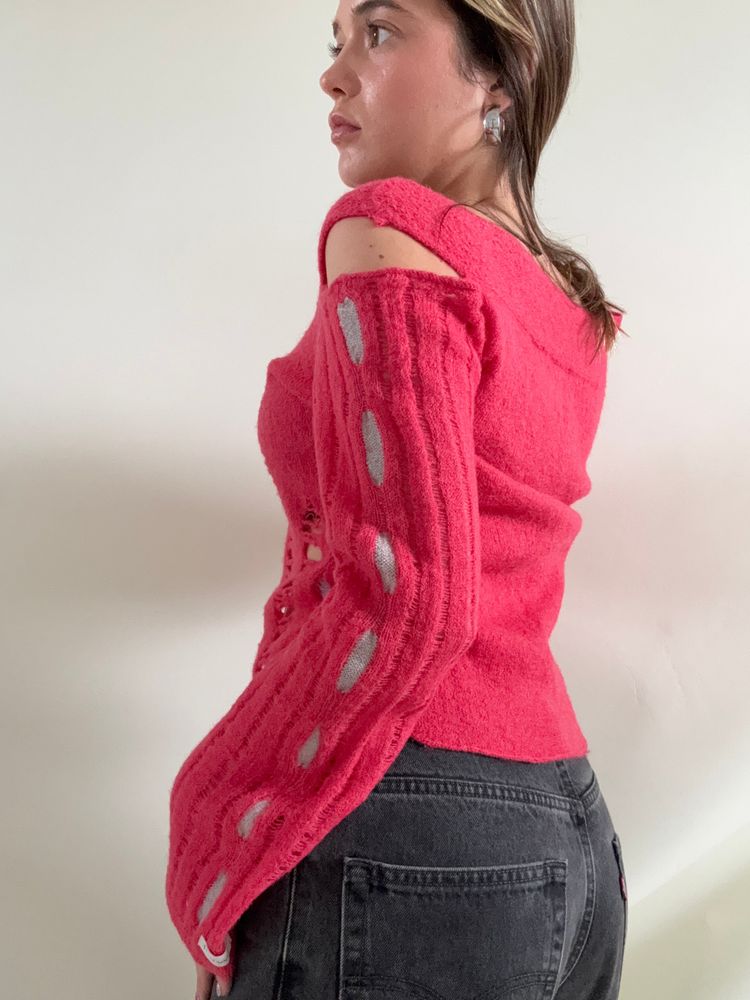 Immagine di Firetrap Wool Distressed Jumper (M) 11
