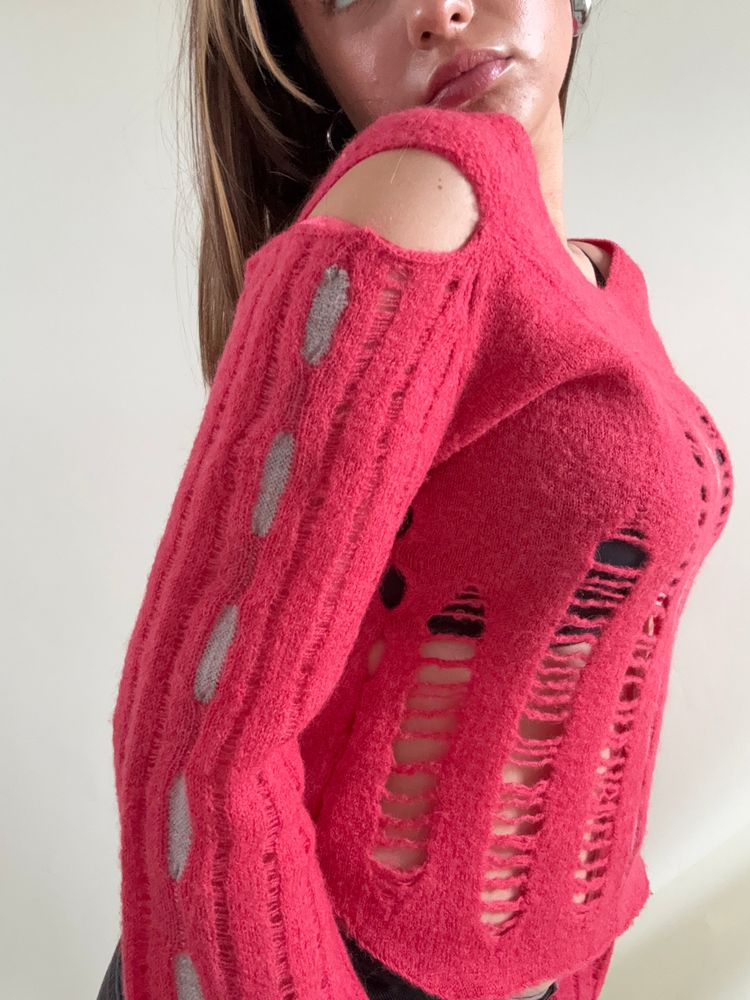 Immagine di Firetrap Wool Distressed Jumper (M) 3