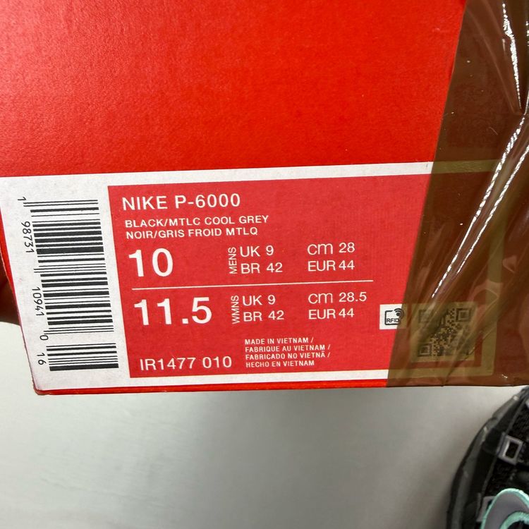 Immagine di Nike P-6000 Size UK 9 Black Hyper Turquoise Grey Tiffany Trainers IR1477-010 5