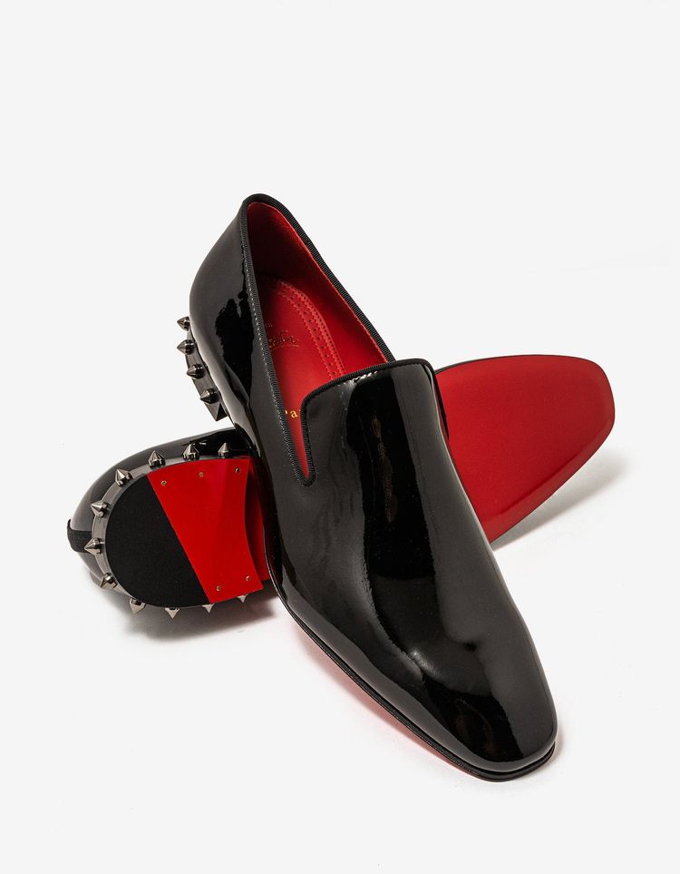 Christian Louboutin Marquees Black Patent Shoes image 6